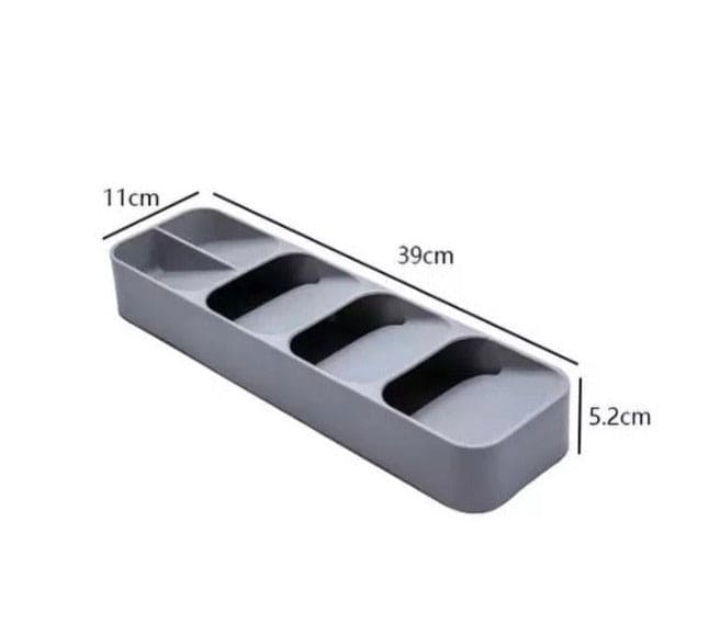 Cutlery Organizer, Kitchen Drawer Storage Tray, Plastic Spoon Container Cutlery Organizer, Kitchen Drawer Storage Tray, Plastic Spoon Container